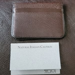 Men's tumi credit card holder with card/ID holder